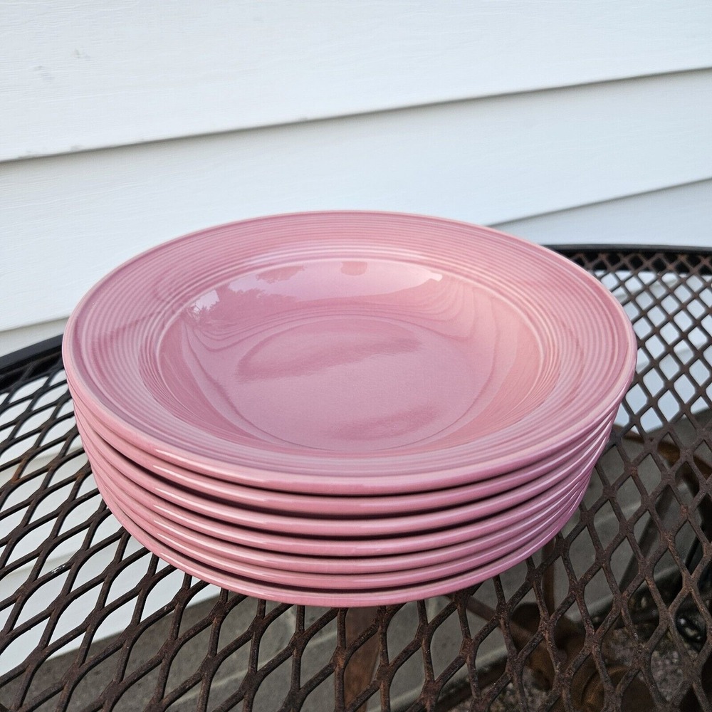Nancy Calhoun Stoneware Dark Rose Rimmed Soup Bowl 7 3/4" Made In Japan‎